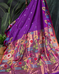 Purple Silk By Silk Kota Paithani