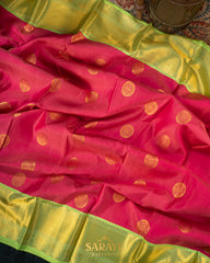 Beautiful and Rich Combination Authentic Soft Drape Kanchi Silk