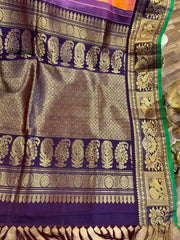 Gadwal saree pattern blouse