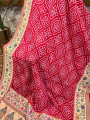 Red Banrasi Exquisite Georgette