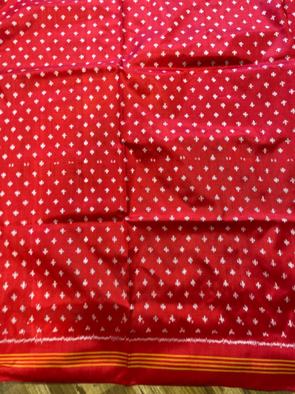 Brown and Red Twill ikkat