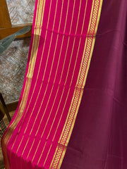 Wine and Pink Premium Mysore Silk