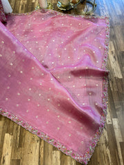 Rose Pink Fancy Kota Silk