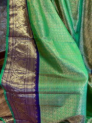 Green and Blue Gadwal Pattu