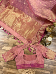 Chanderi saree ready to wear blouse