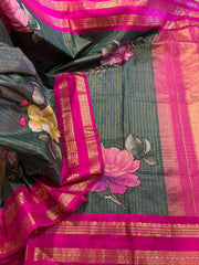 Green Designer Exclusive Kanchi Pattu