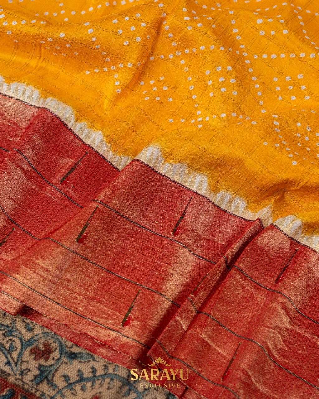 Sulfate Blue Paithani Bandhini