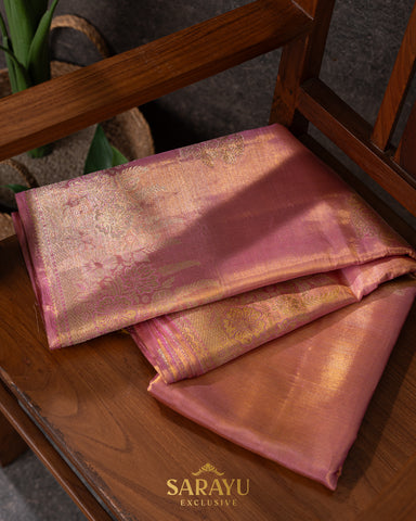 Blush Pink Tissue Kanchi