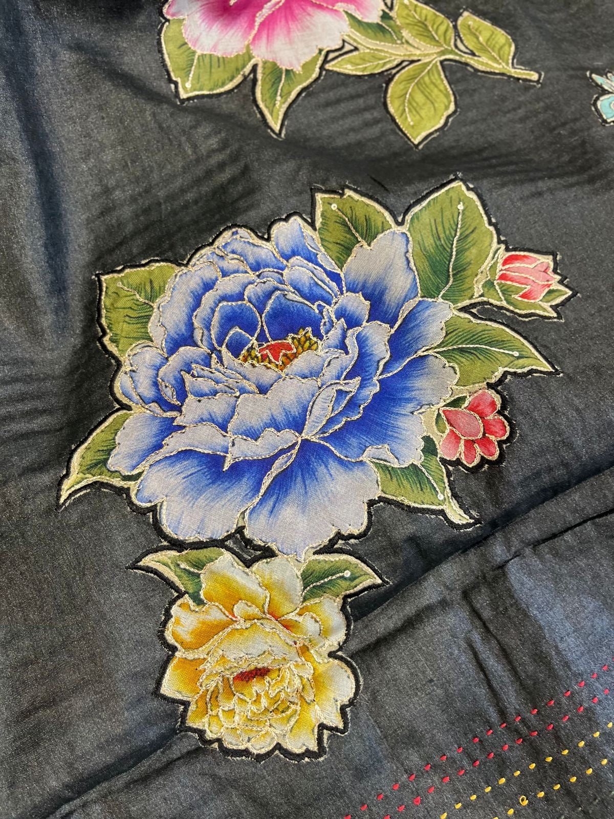 Black Shade Pure Tussar Saree