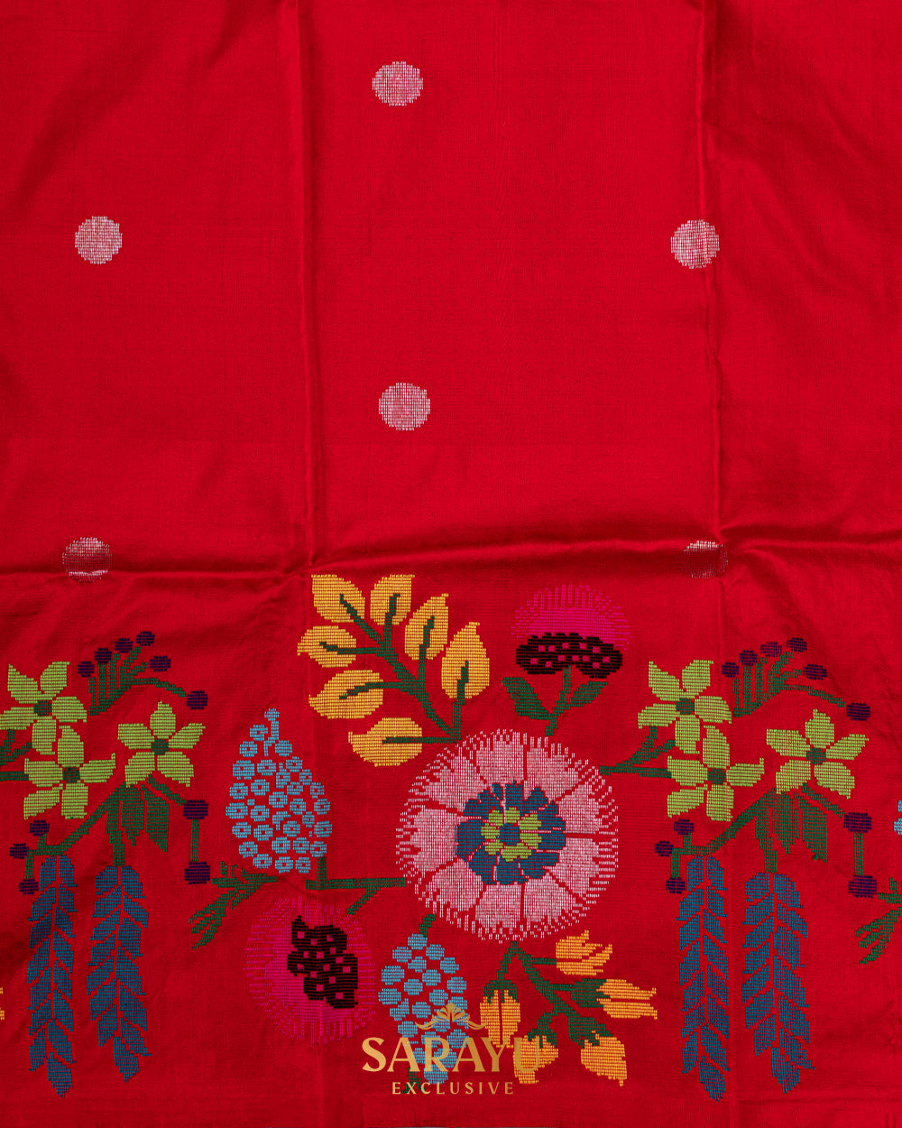 Rani Pink and red Silk By Silk Pure Kota Paithani