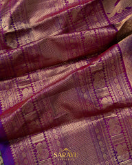 Pink and Magenta Twill Patola Kanchi Border