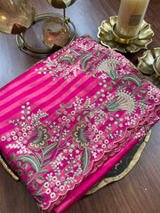 BANARASI Stripes Tissue Saree