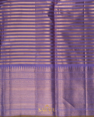 Pastel Apple Green and Lavender Contemporary Pure Kanchi Silk