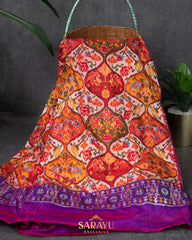 Peach And Purple Pink Twill Patola