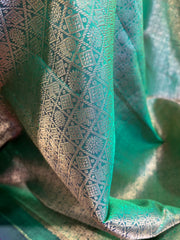 Green and Blue Gadwal Pattu