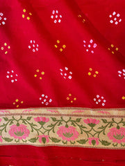 Red Banrasi Exquisite Georgette