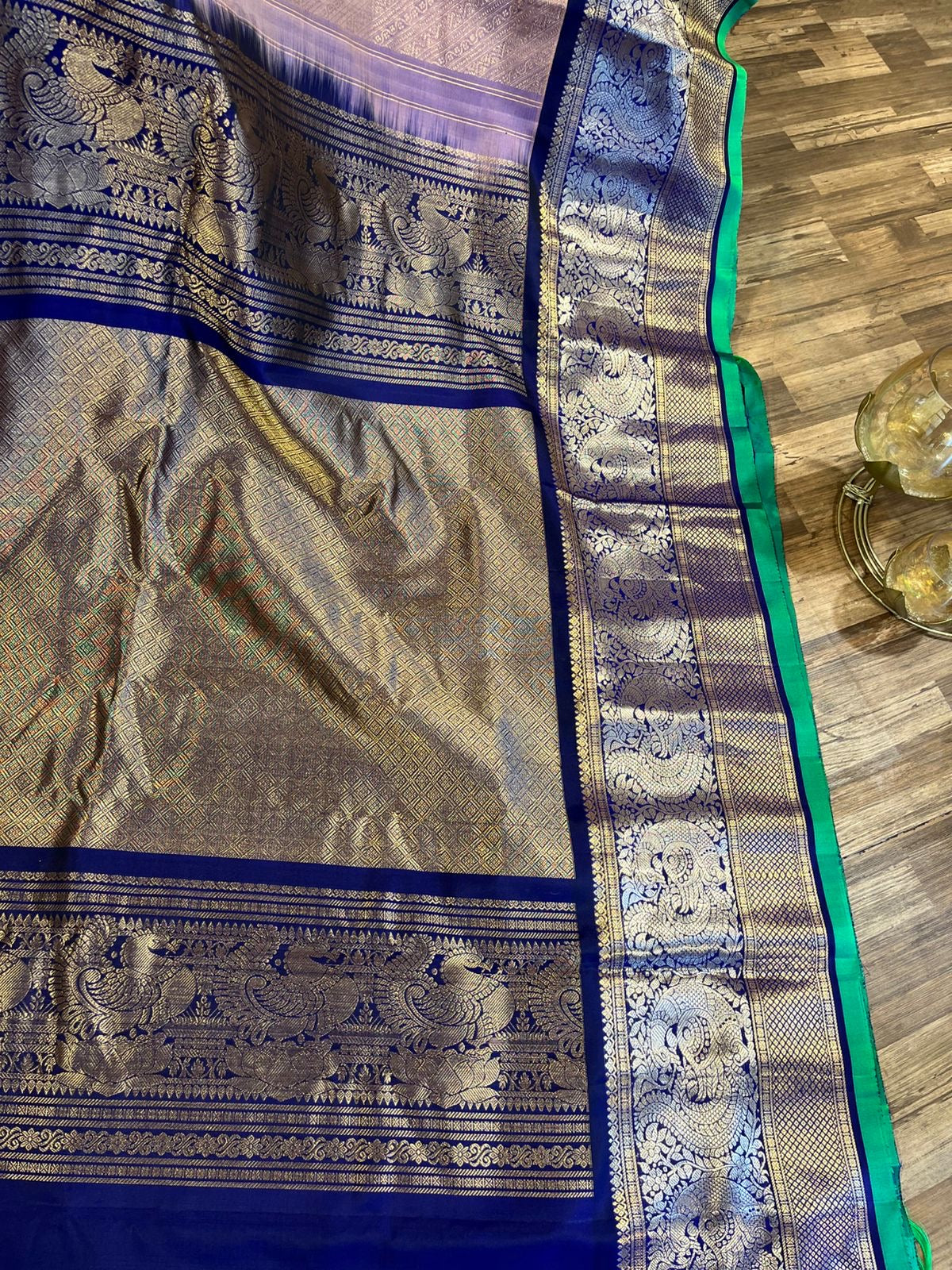 Gadwal all over brocade saree