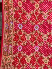 Red Banrasi Exquisite Georgette