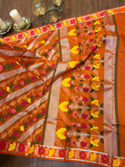Orange Zari Kota