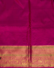 Beige and Pink Combination Exclusive Designer Pure Kanchi