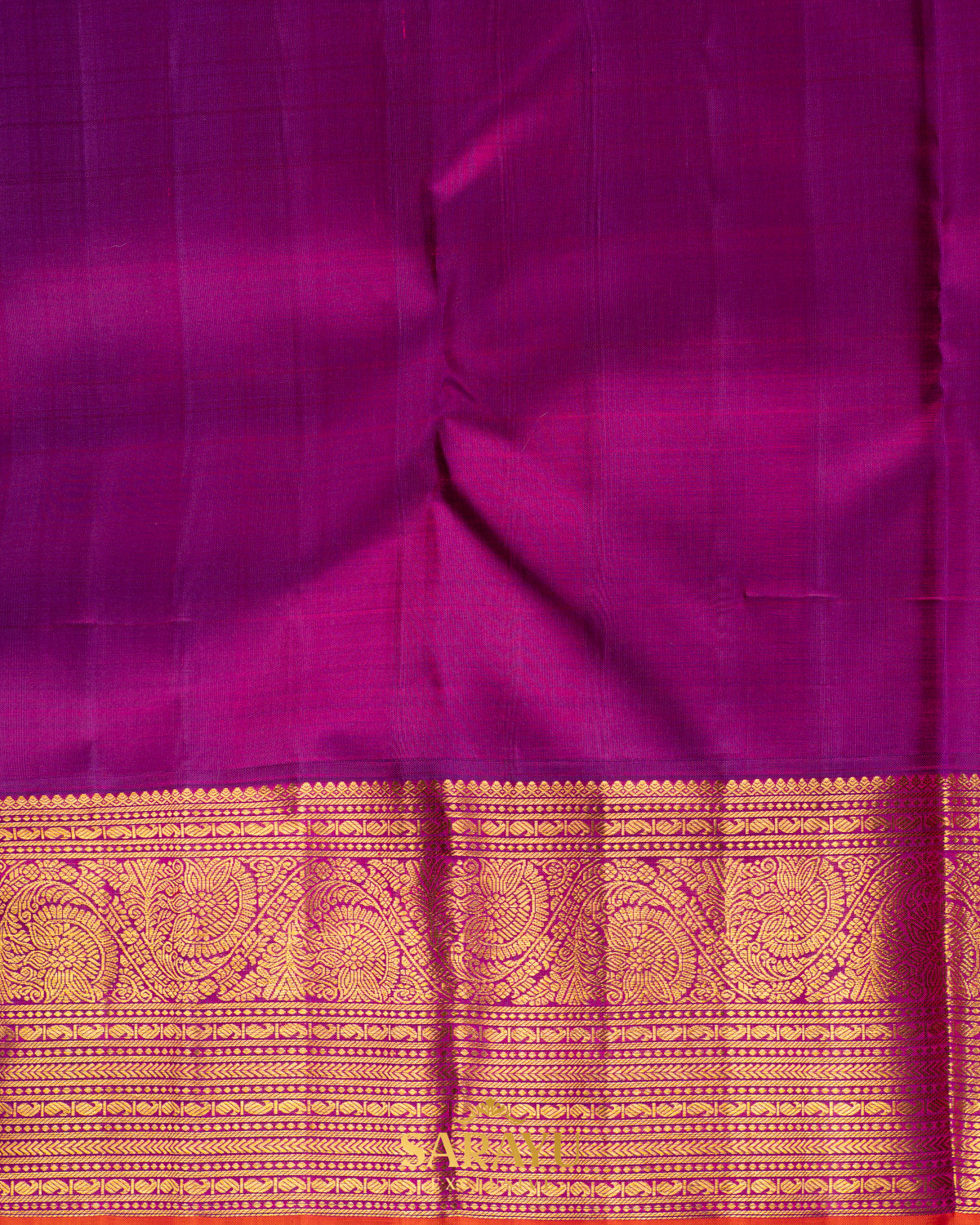 Lavender and Magenta Pink Pink Pure Kanchi Silk