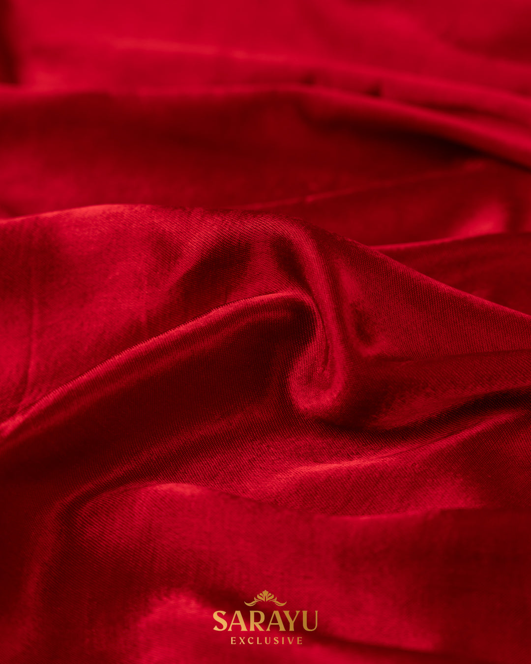 Dazzling Red German Silk Designer Saree