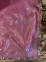 Rose Pink Fancy Kota Silk