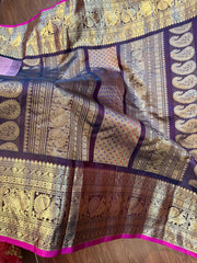Pure Gadwal Brocade