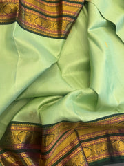 Rexona Green and Bottle Green Pure Kanchi Vintage Pattu