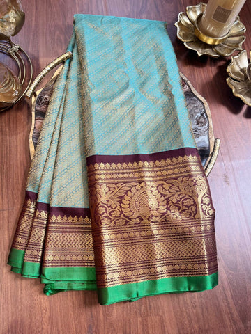 Pure Gadwal Brocade