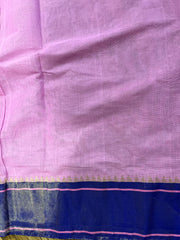 Lilac and Blue Poduru Khadi jamdhani