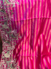 BANARASI Stripes Tissue Saree