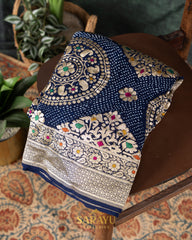 Masterpiece Deep Navy Banarasi