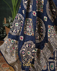 Masterpiece Deep Navy Banarasi