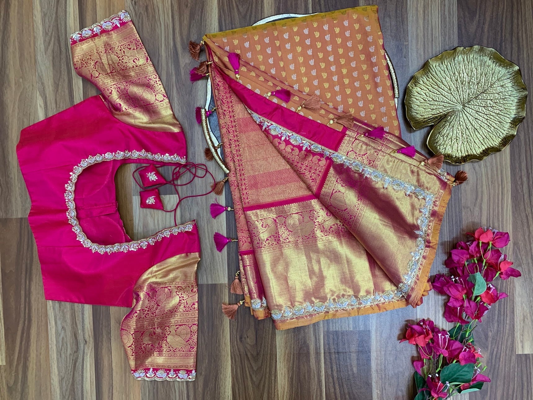 Gadwal Pattu with Handworked border