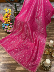 Pink Fancy Kota Silk