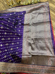 Purple Banarasi Silk