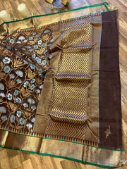 Designer Zari Kota saree