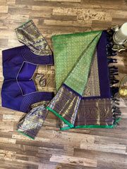 Green and Blue Gadwal Pattu