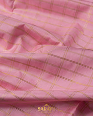 Baby Pink and Lavender Combination Exclusive Designer Pure Kanchi