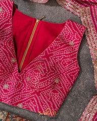 Pink Crape Silk Fancy Saree