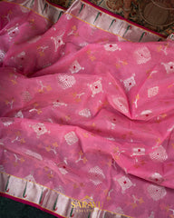 Candy Pink Pure Kota Silk