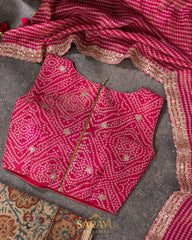 Pink Crape Silk Fancy Saree