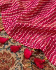 Pink Crape Silk Fancy Saree