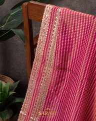 Pink Crape Silk Fancy Saree