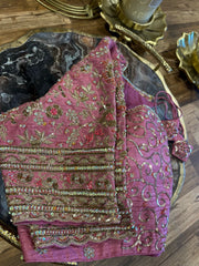 Rose Pink All Over Handwork Blouse