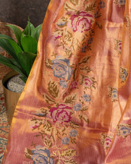 Onion Pink Soft Drape Kanchi