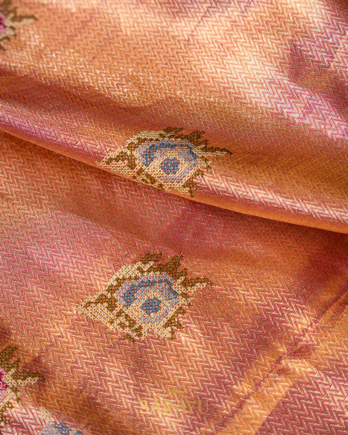 Onion Pink Soft Drape Kanchi