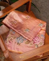 Onion Pink Soft Drape Kanchi