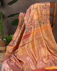 Onion Pink Soft Drape Kanchi